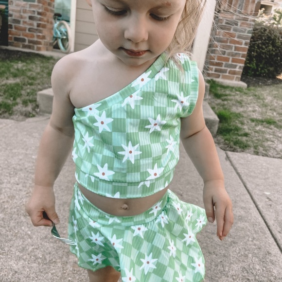 Toddler two piece set skirted bummie - Picture 3 of 5